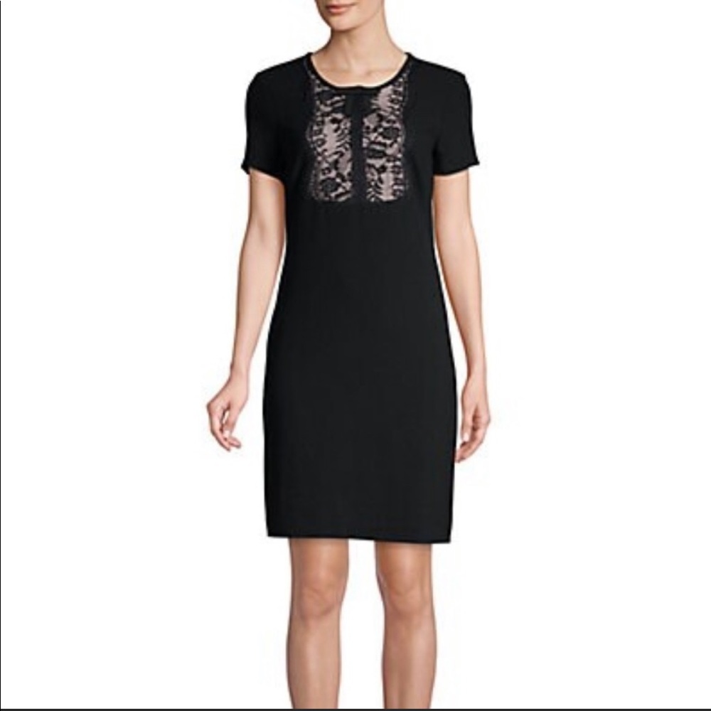 Karl Lagerfeld Paris -Lace Bib Sheath Dress Size 4